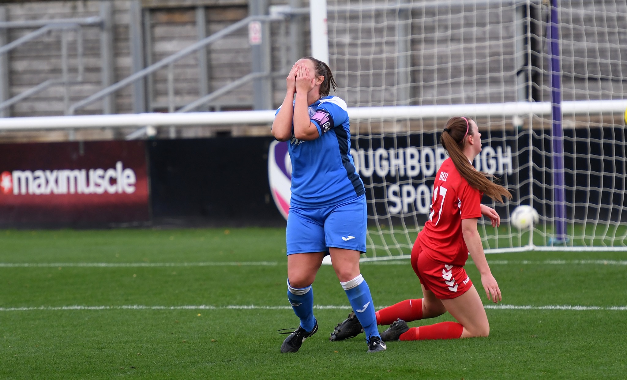 Young puts head in hands after missing goal against Middlesbrough